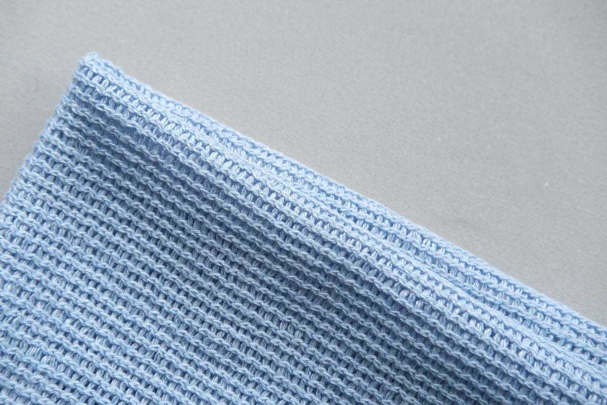 リネンニット メッシュタオル｜サックス