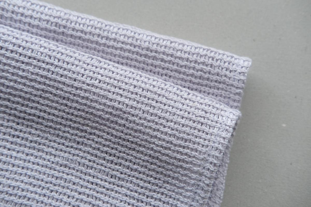 リネンニット メッシュタオル｜パープル