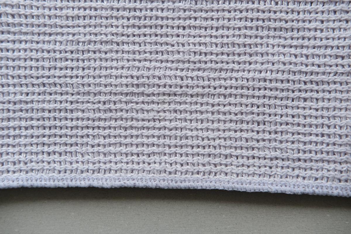 リネンニット メッシュタオル｜パープル