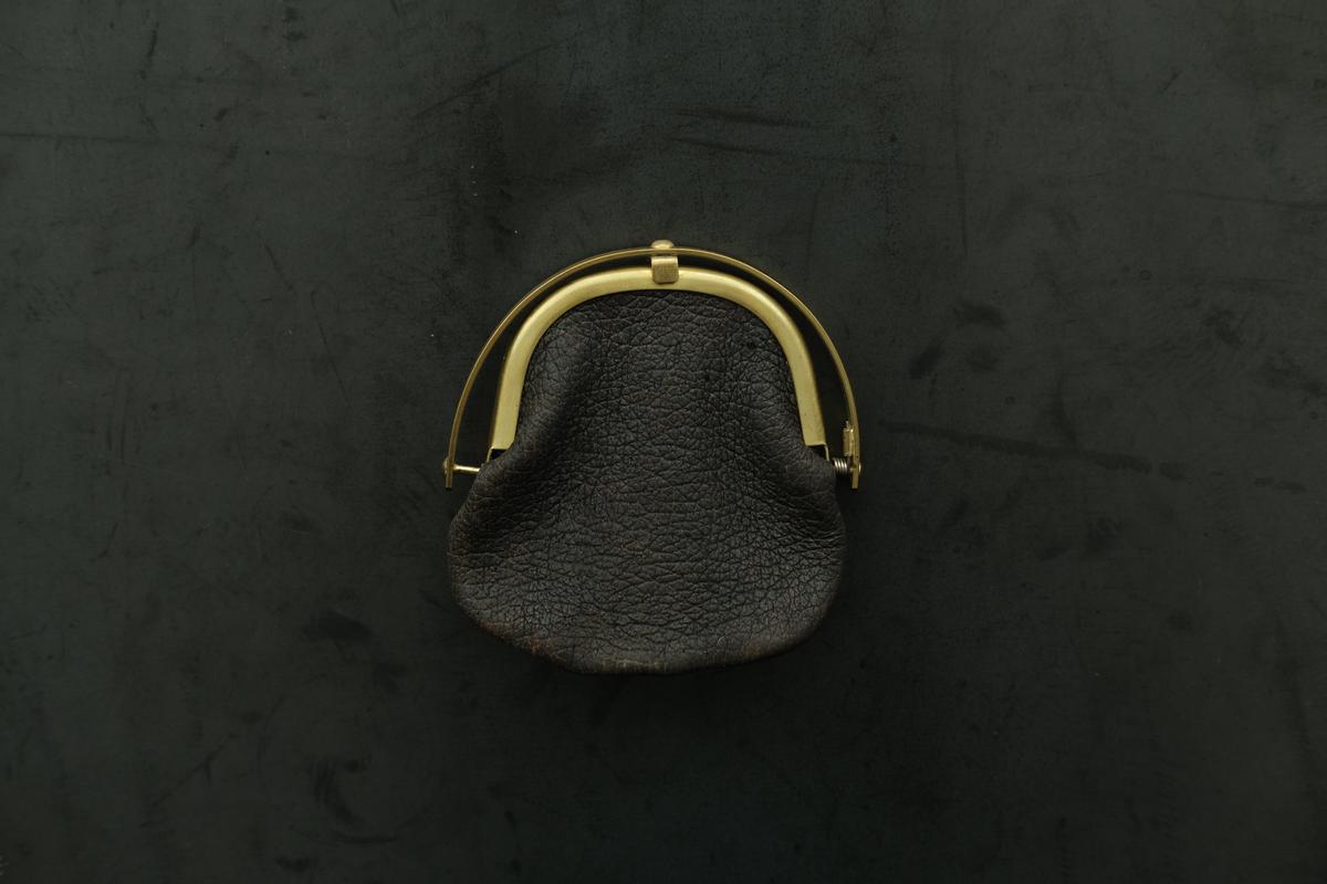 coin case ＜猪革 鉄媒染ワックス仕上げ＞