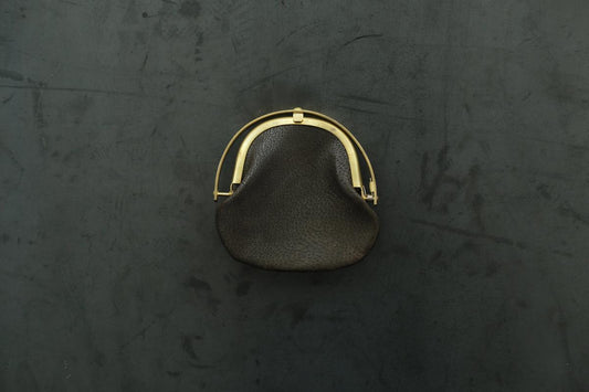 coin case <熊革 墨染め>