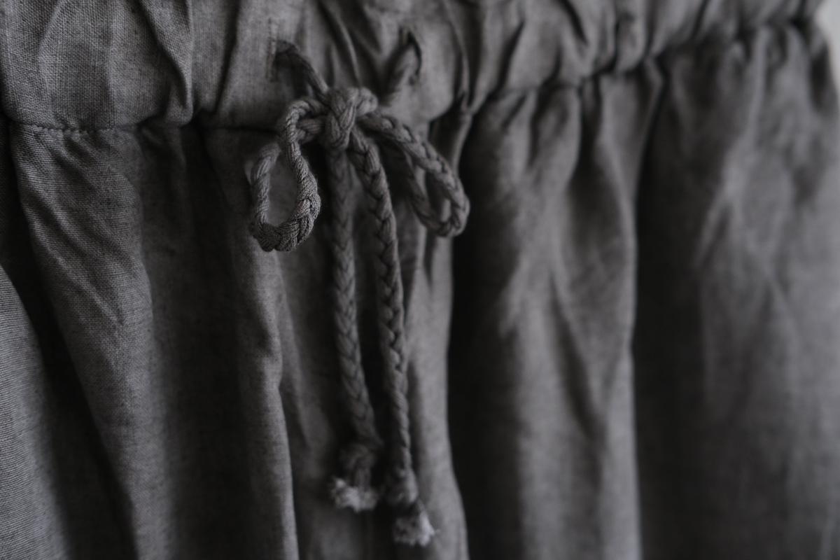 MITTAN / 大麻パンツ 松煙 PT-116B / unisex