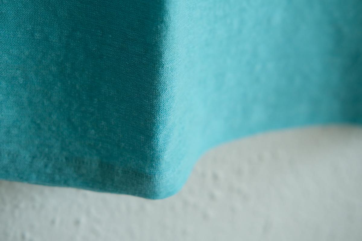 リネンコットンアンダーウェア7分袖｜レディース｜アイスブルー