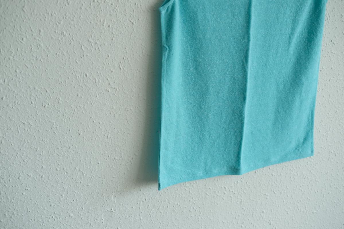 リネンコットンアンダーウェア ノースリーブ｜レディース｜アイスブルー