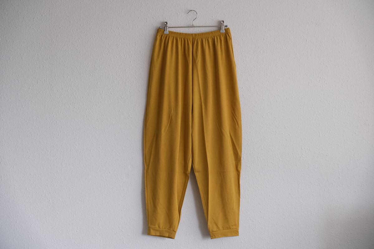 yohaku ドバイパンツ｜プレミアム天竺素材 マスタード｜unisex freesize