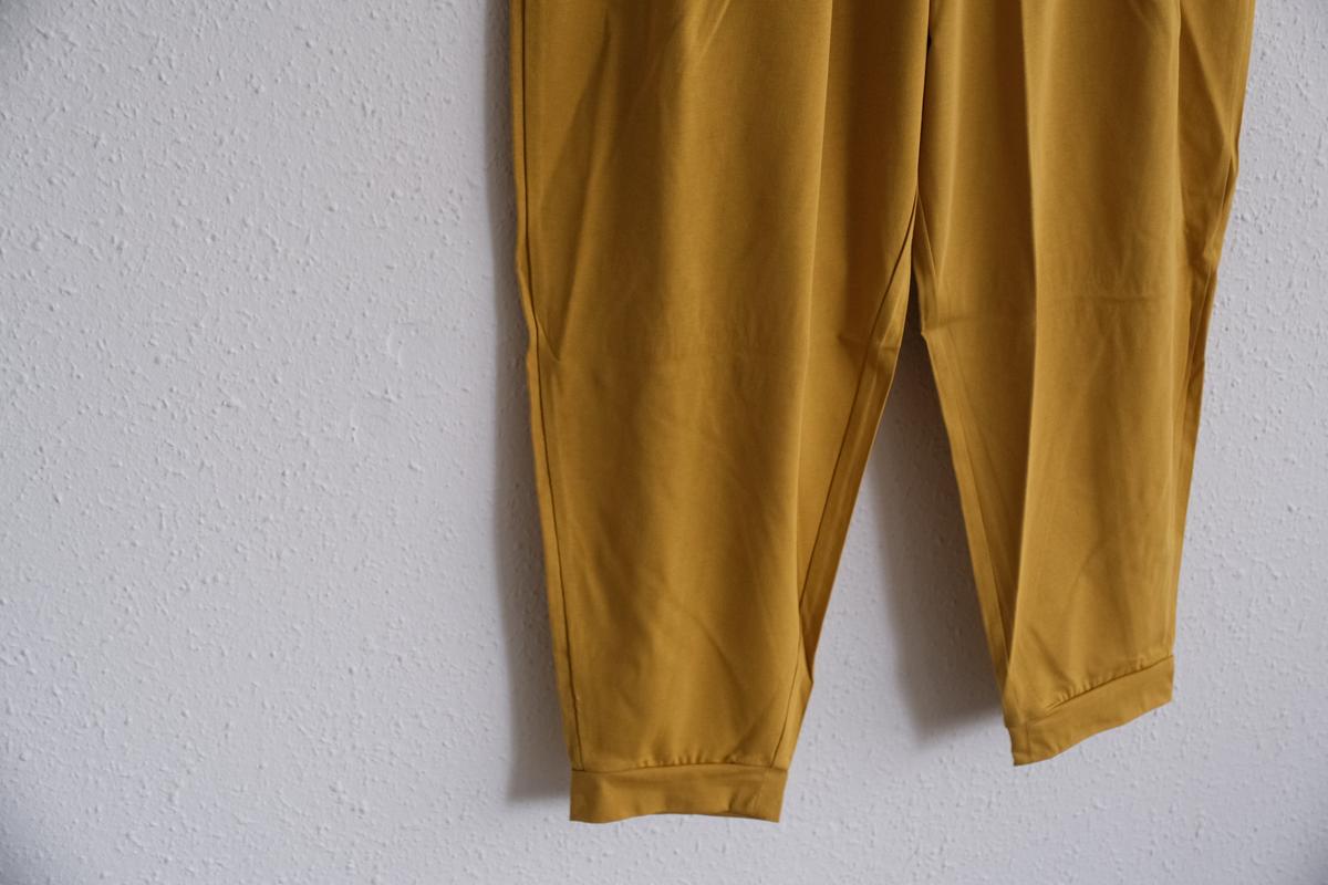 yohaku ドバイパンツ｜プレミアム天竺素材 マスタード｜unisex freesize