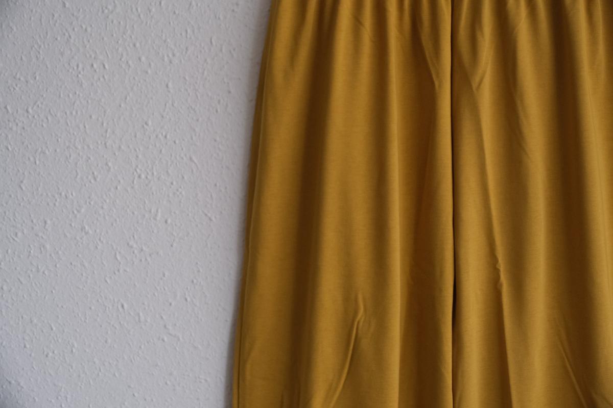 yohaku ドバイパンツ｜プレミアム天竺素材 マスタード｜unisex freesize