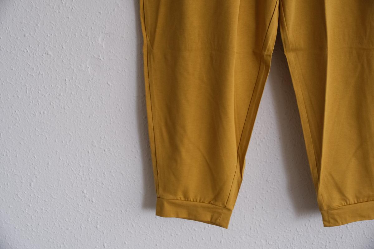 yohaku ドバイパンツ｜プレミアム天竺素材 マスタード｜unisex freesize