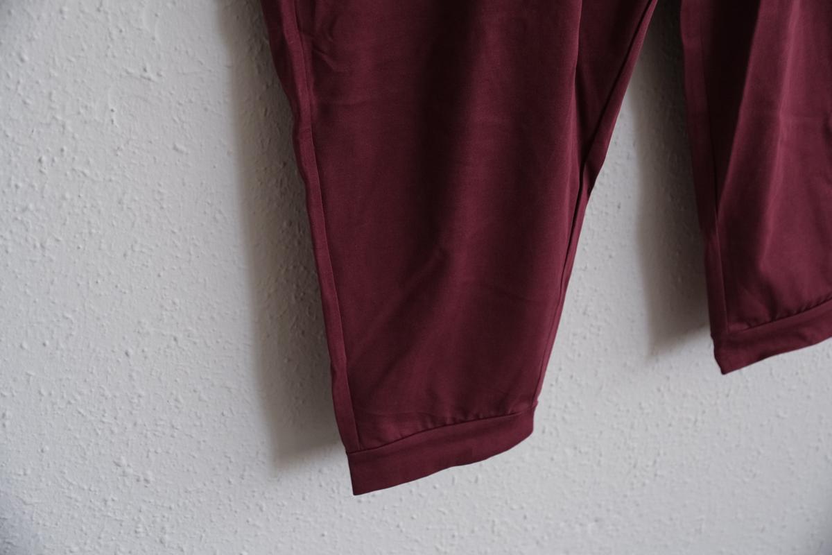 yohaku ドバイパンツ｜プレミアム天竺素材 ボルドー｜unisex freesize