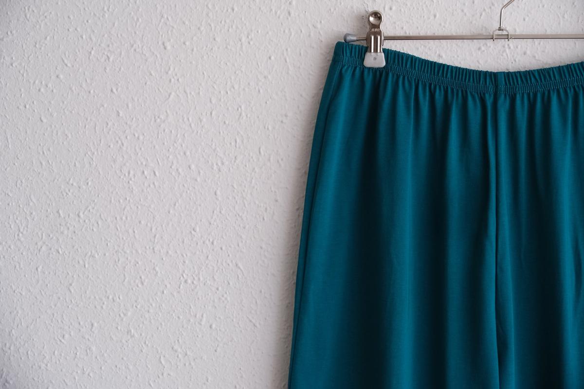 yohaku ドバイパンツ｜プレミアム天竺素材 ダークブルーグリーン｜unisex freesize