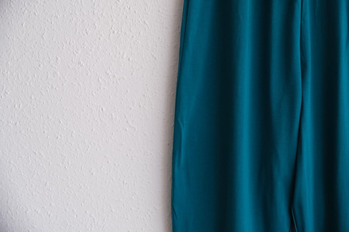 yohaku ドバイパンツ｜プレミアム天竺素材 ダークブルーグリーン｜unisex freesize