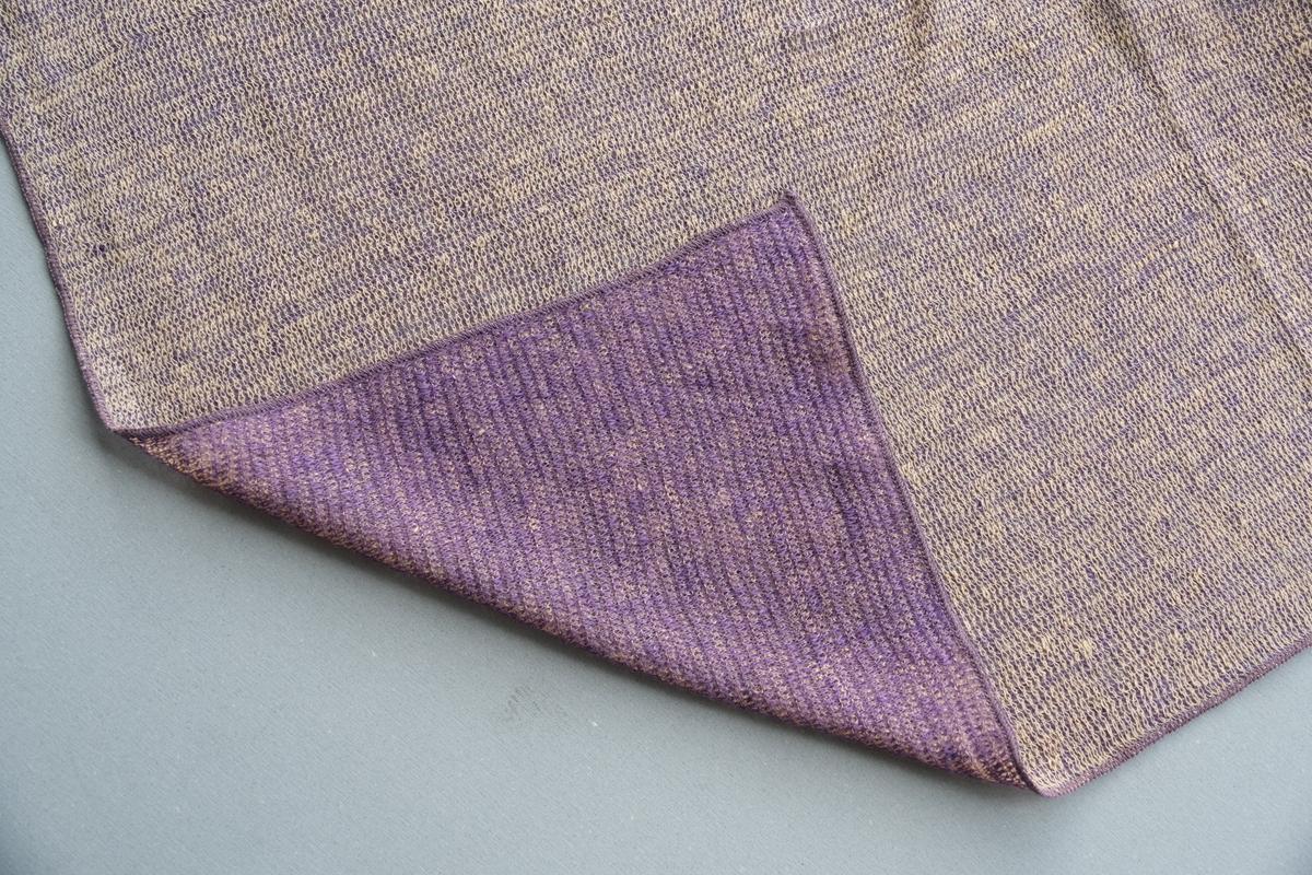 リネンニットストール｜パープル×コーテルピンク