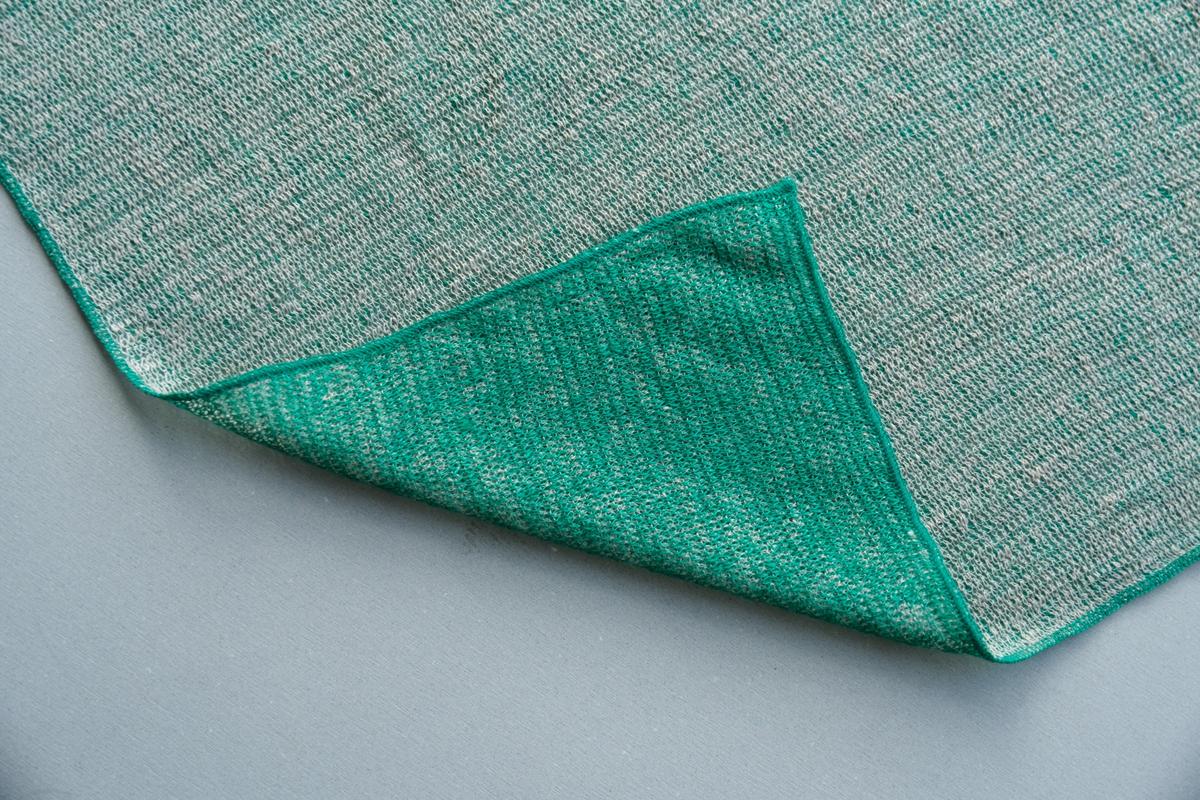 リネンニットストール｜グリーン×サーブル