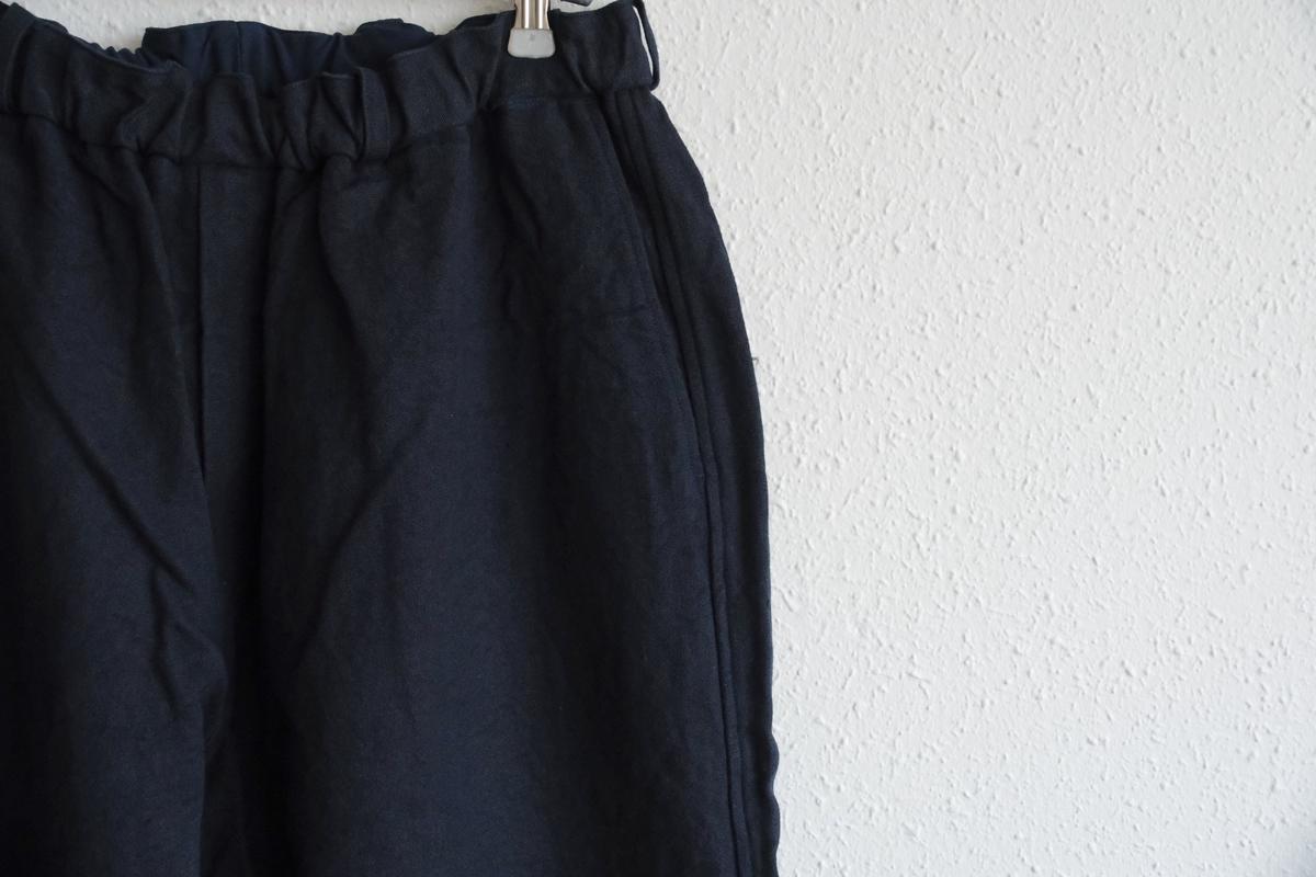 MITTAN / 亜麻苧麻ワイドパンツ 濃紺 PT-92 / unisex