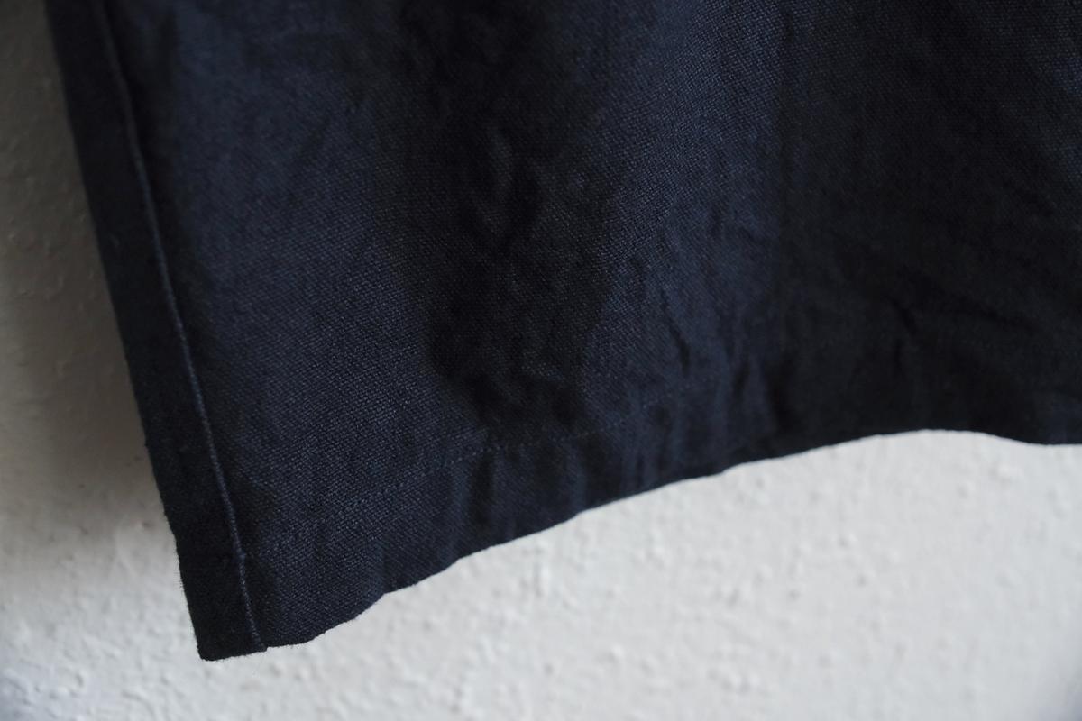MITTAN / 亜麻苧麻ワイドパンツ 濃紺 PT-92 / unisex