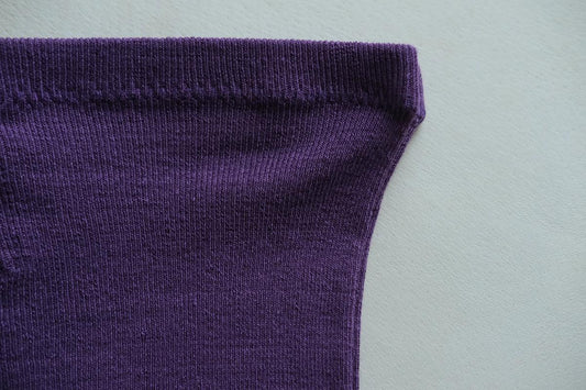 リネンニットレギンス マチ付き｜パープル｜2 size
