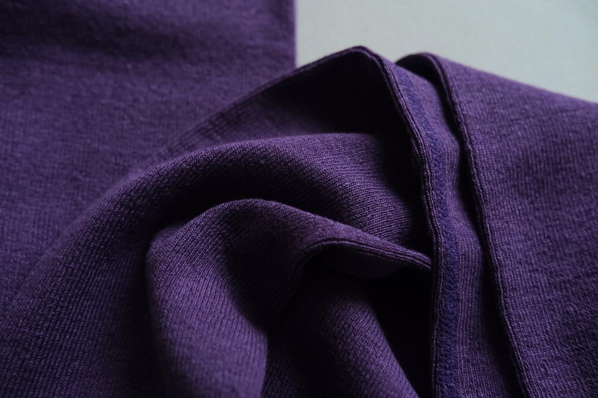 リネンニットレギンス マチ付き｜パープル｜2 size