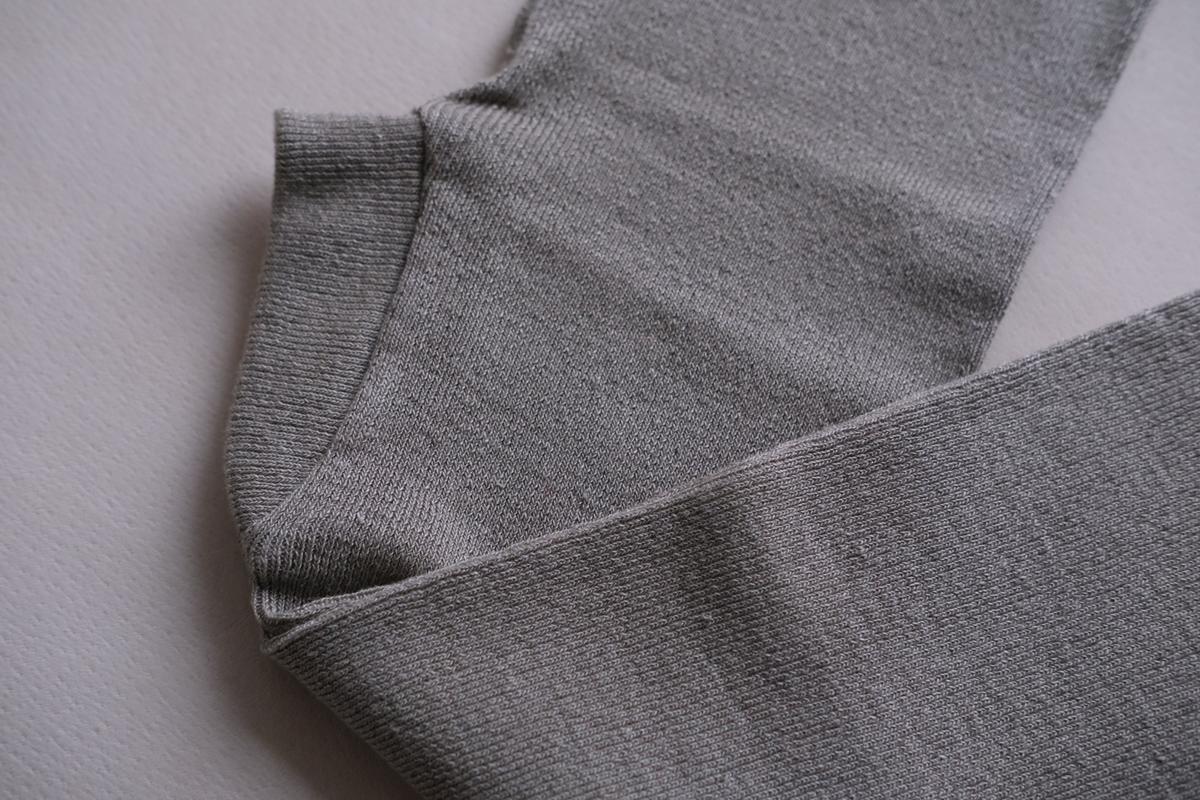 リネンニットレギンス マチ付き｜グレー｜2 size