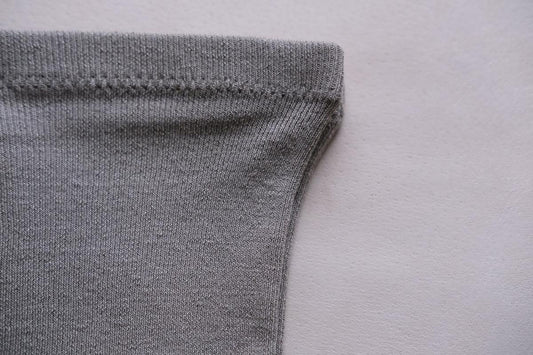 リネンニットレギンス マチ付き｜グレー｜2 size