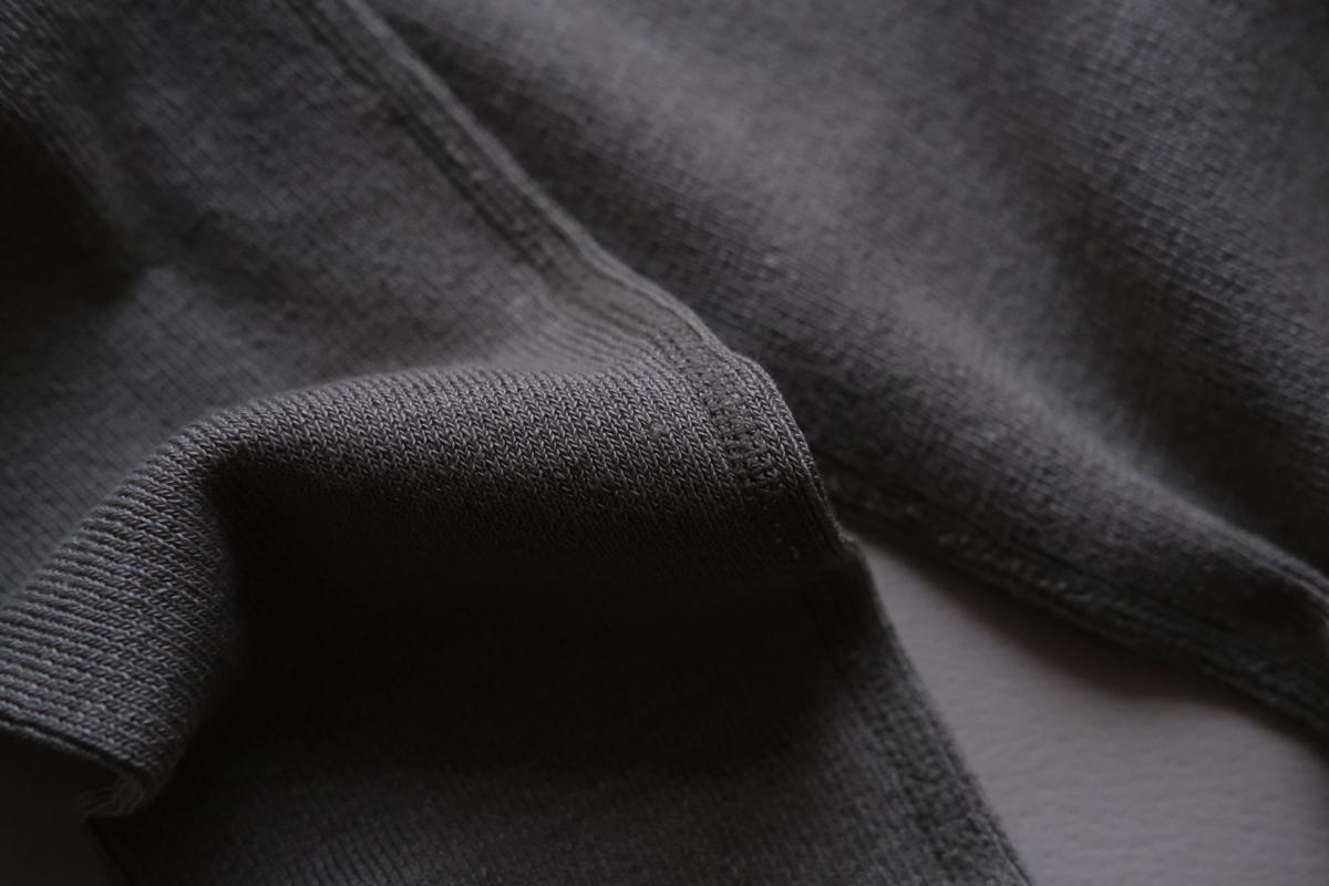 リネンニットレギンス マチ付き｜グレー｜2 size