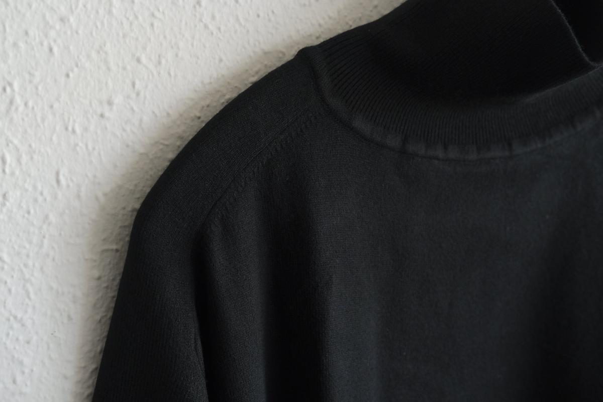 MITTAN / スーパー180'sウールタートル 黒 KN-37 / unisex