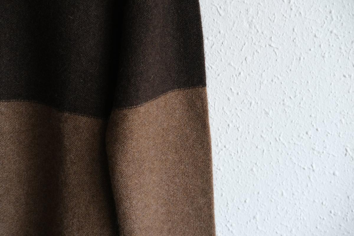 enrica cashmere sable knit｜camel×brown