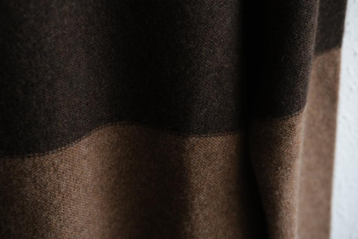 enrica cashmere sable knit｜camel×brown
