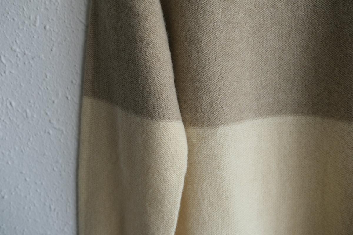 enrica cashmere sable knit｜natural×beige