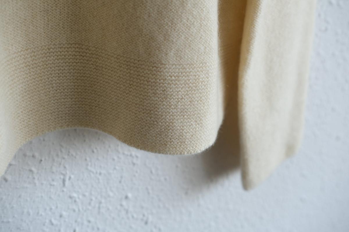 enrica cashmere sable knit｜natural×beige