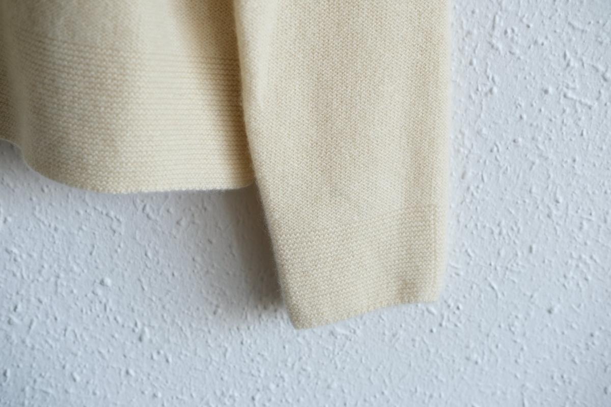 enrica cashmere sable knit｜natural×beige