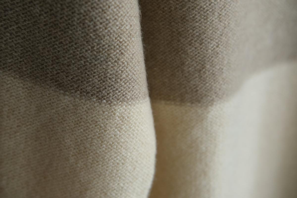 enrica cashmere sable knit｜natural×beige