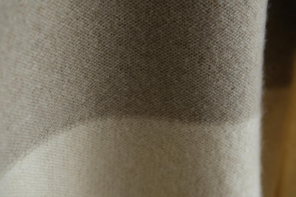 enrica cashmere sable knit｜natural×beige