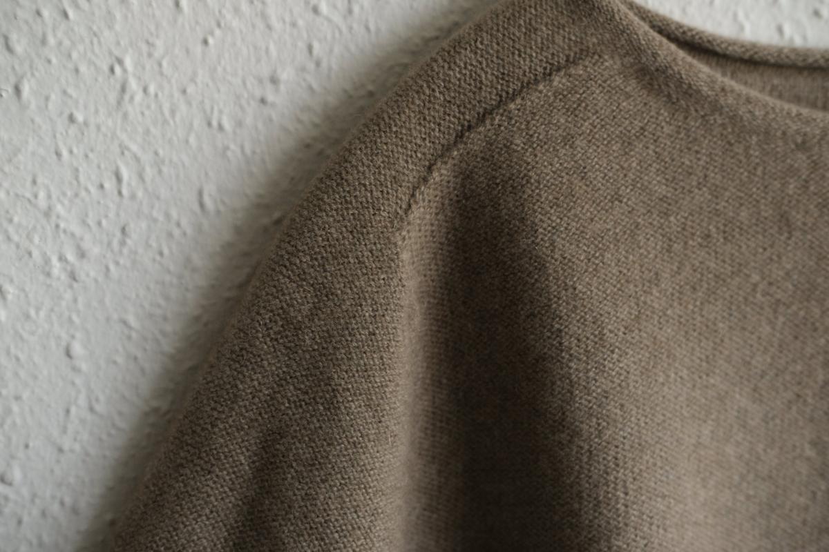 enrica cashmere sable knit｜mocha(dark)