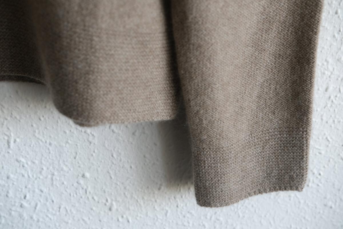 enrica cashmere sable knit｜mocha(dark)