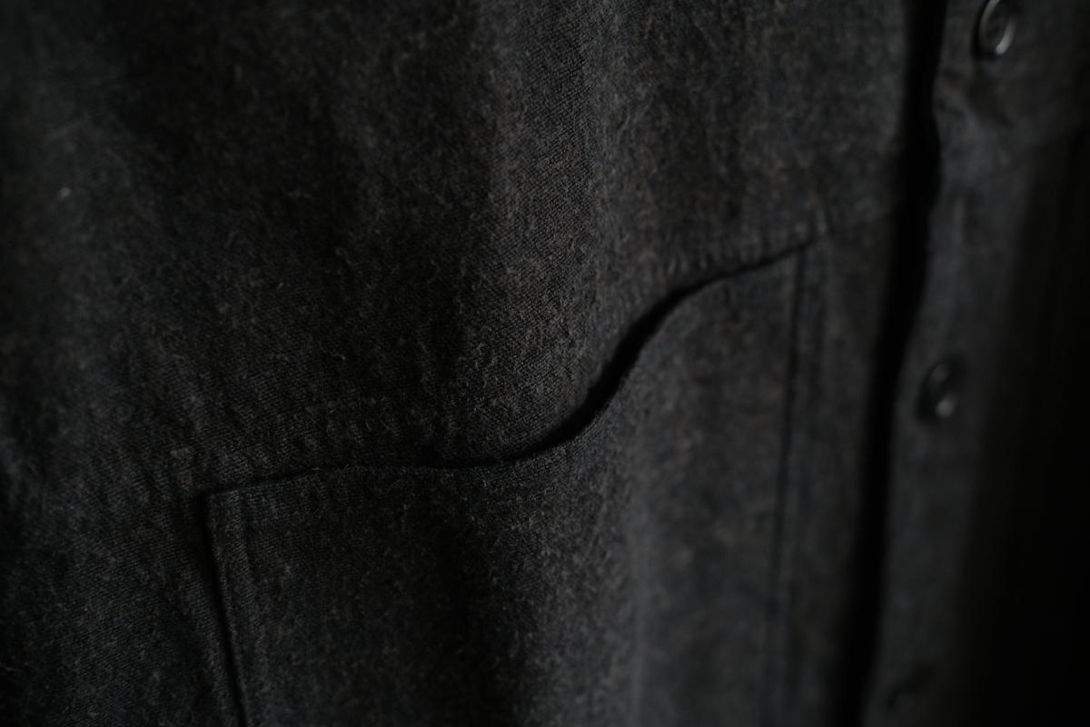 MITTAN / 亜麻苧麻絹シャツジャケット 墨茶 JK-76 / unisex