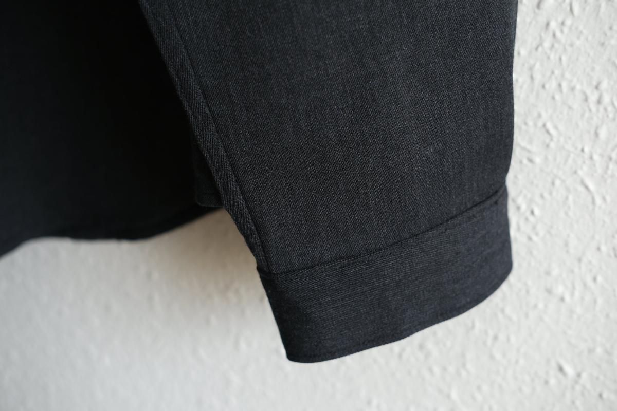 MITTAN / ストレッチNMウールシャツ 墨黒 SH-145 / unisex