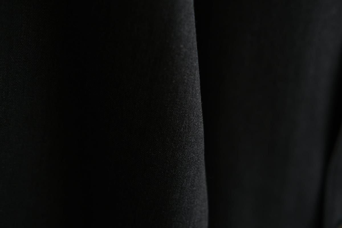 MITTAN / ストレッチNMウールシャツ 墨黒 SH-145 / unisex