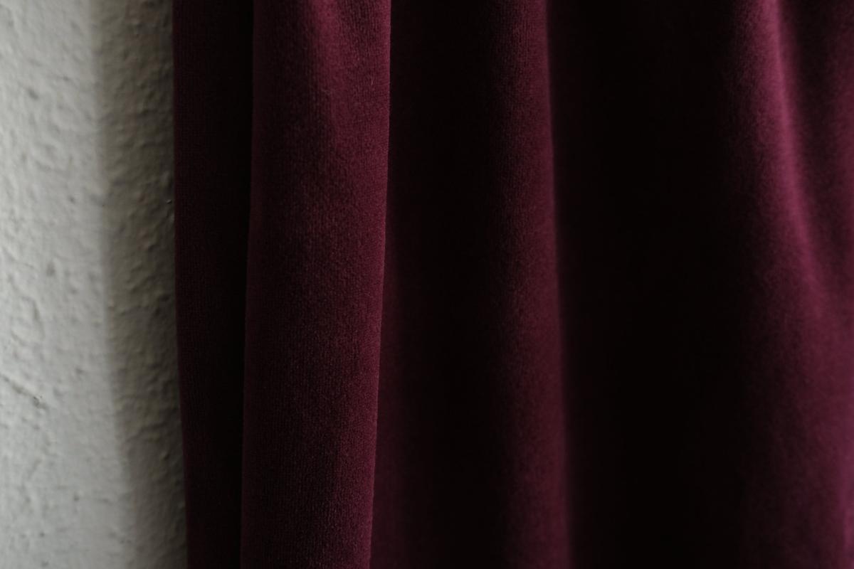 yohaku ドバイパンツ｜ベロア素材 ボルドー｜unisex freesize