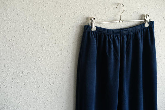 yohaku ドバイパンツ｜サーマル素材 ブラック｜unisex freesize