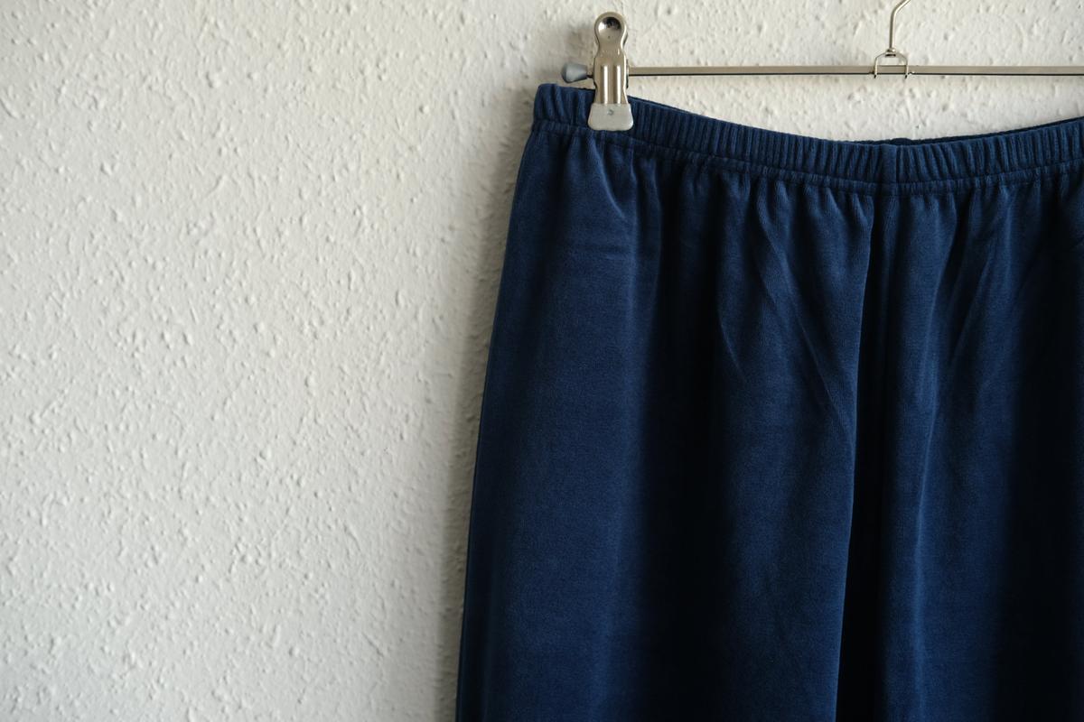 yohaku ドバイパンツ｜サーマル素材 ブラック｜unisex freesize