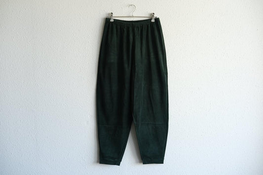 yohaku ドバイパンツ｜ベロア素材 グリーン｜unisex freesize