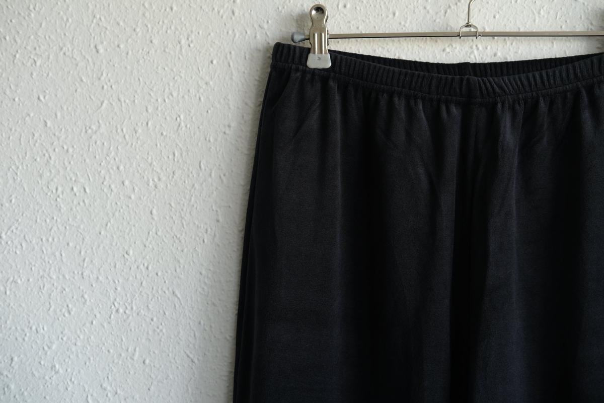 yohaku ドバイパンツ｜ベロア素材 ネイビー｜unisex freesize