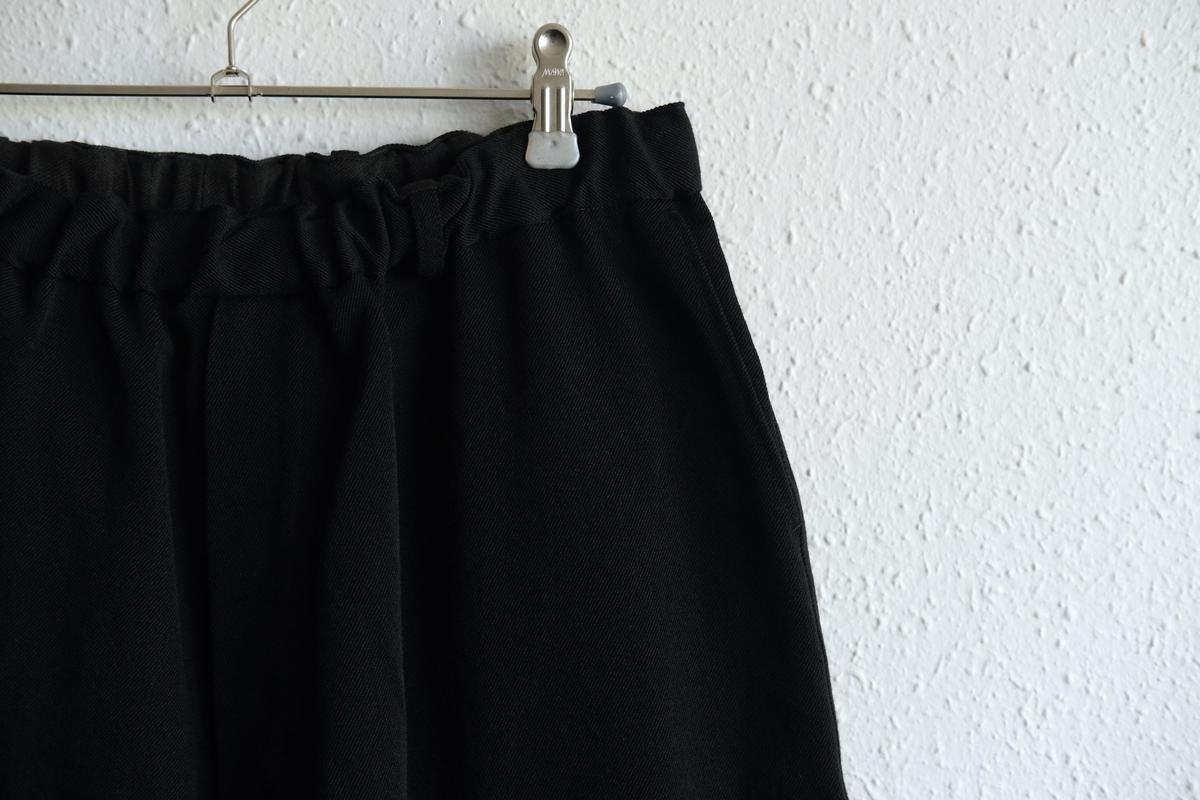 MITTAN / NMウールOCツイルパンツ 黒 PT-125 / unisex