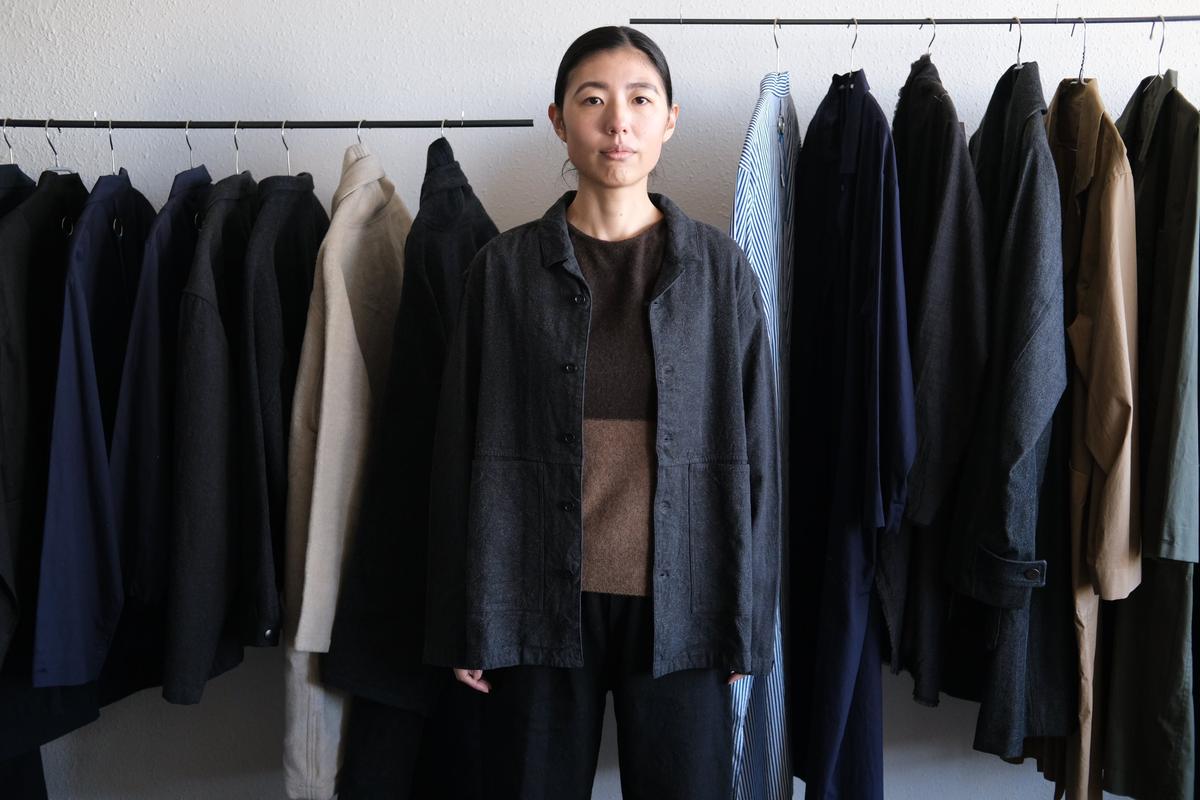 MITTAN / 亜麻苧麻絹シャツジャケット 墨茶 JK-76 / unisex