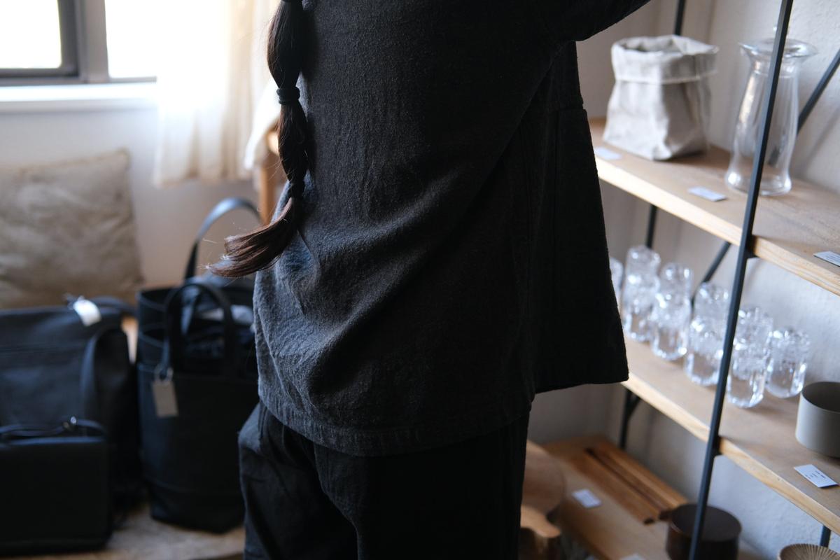 MITTAN / 亜麻苧麻絹シャツジャケット 墨茶 JK-76 / unisex