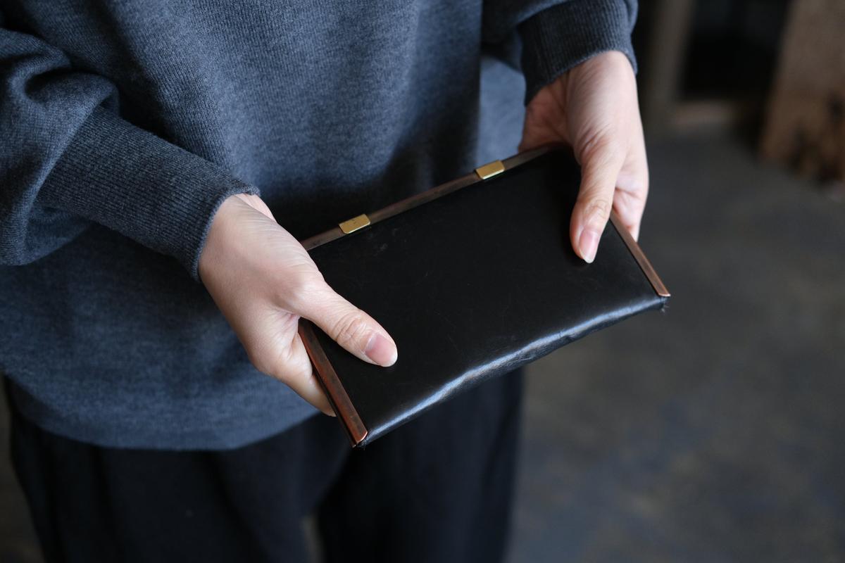 longwallet ＜ホースバット革 #black＞ 01