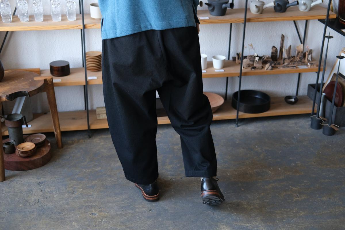 MITTAN / NMウールOCツイルパンツ 白黒 PT-125 / unisex