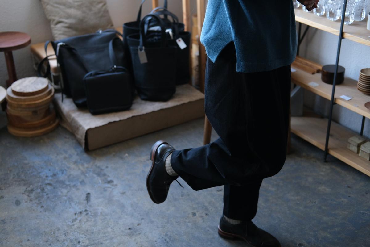 MITTAN / NMウールOCツイルパンツ 白黒 PT-125 / unisex