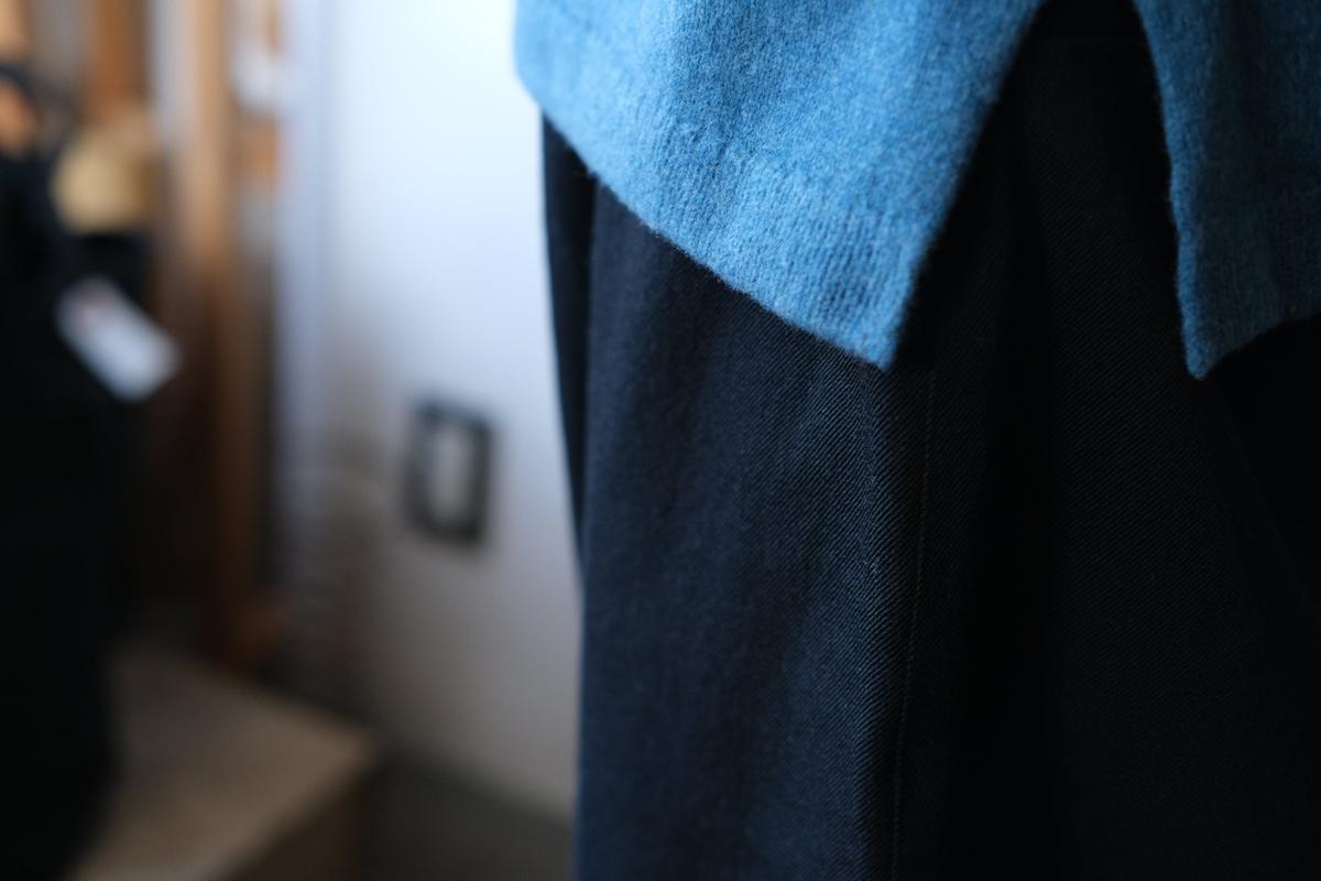 MITTAN / NMウールOCツイルパンツ 白黒 PT-125 / unisex