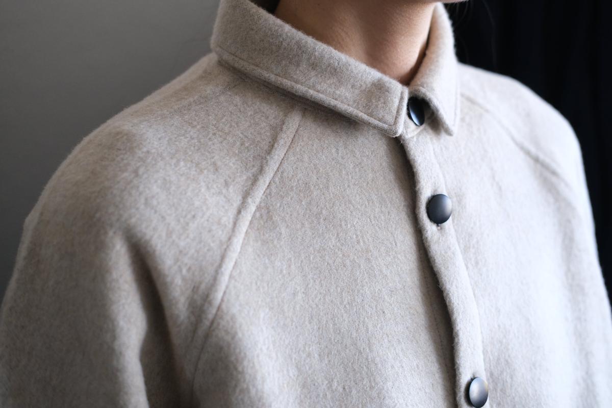 MITTAN / ウールシルクキャメルシャツ 灰 SH-108 / unisex